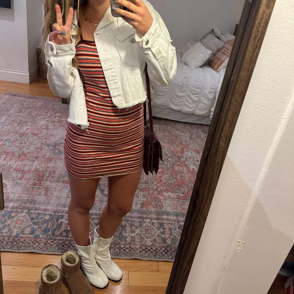 Topshop Striped Dress - Size 4
